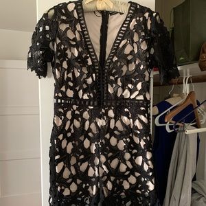 Hyfve black lace romper